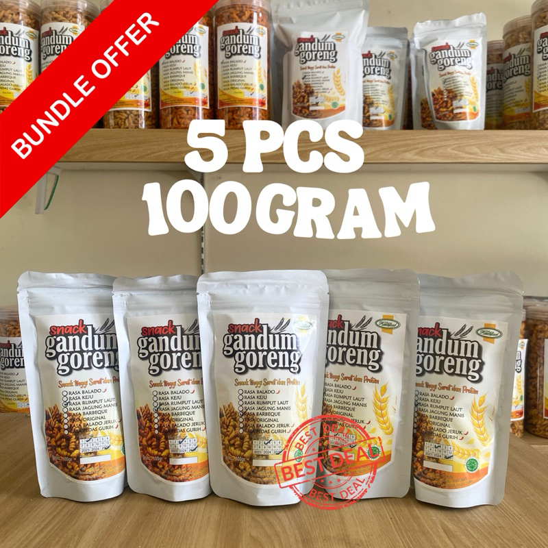 

BUNDLE 5 PCS 100gr Gandum Goreng (Rasa Tulis di Notes)