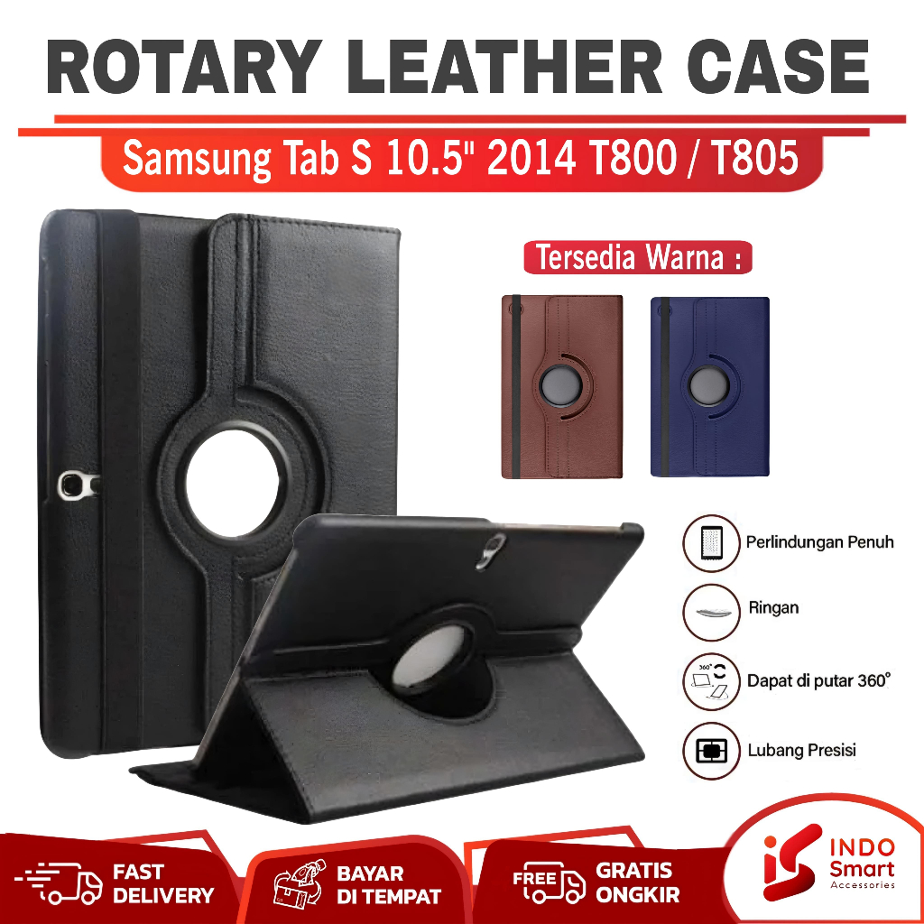 Case Samsung Galaxy Tab S 10.5" 2014 / T800 T805 T805S Rotary Flip Cover Casing Standing