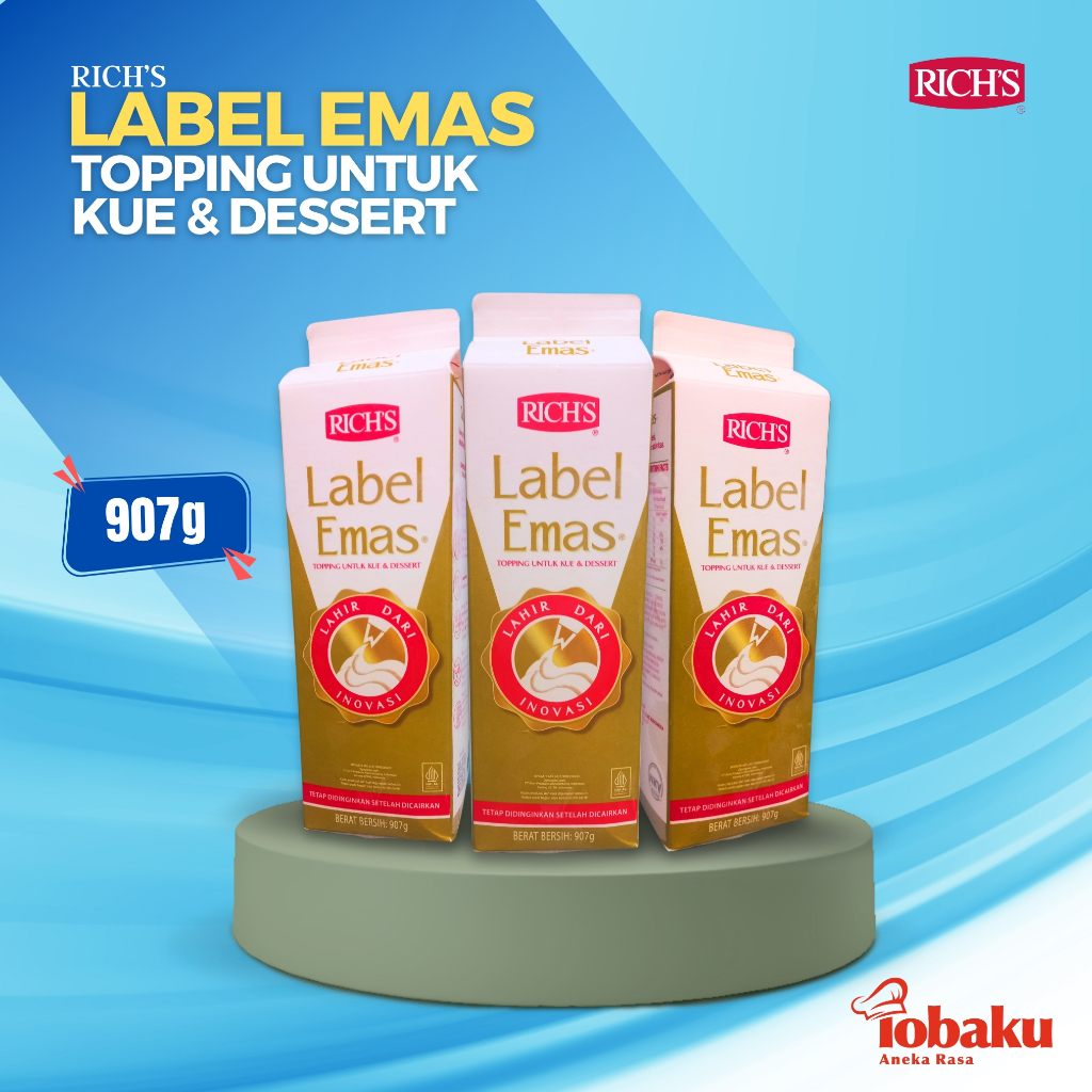 

RICH'S LABEL EMAS Topping Untuk Kue & Dessert 907g