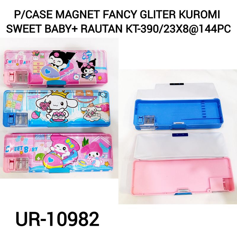 

KOTAK PENSIL MAGNET + SERUTAN/ TEMPAT PENSI/ PENCIL CASE SANRIO KUROMI MELODY KT-390