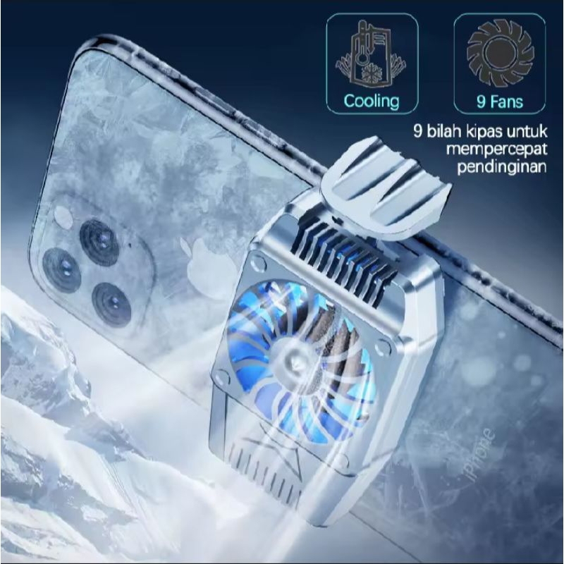 (ORI)Cooling Fan Hp Gaming Murah Turbo Cooler  Kipas Angin Hp Pendingin USB Ponsel Smartphone Androi