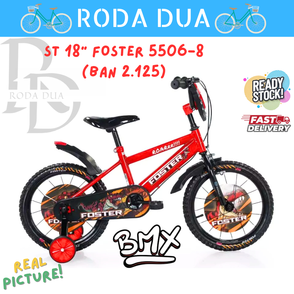 SEPEDA ANAK BMX 18" 5506-8 + MUSIK - ANAK UMUR 7 S/D 9 TAHUN