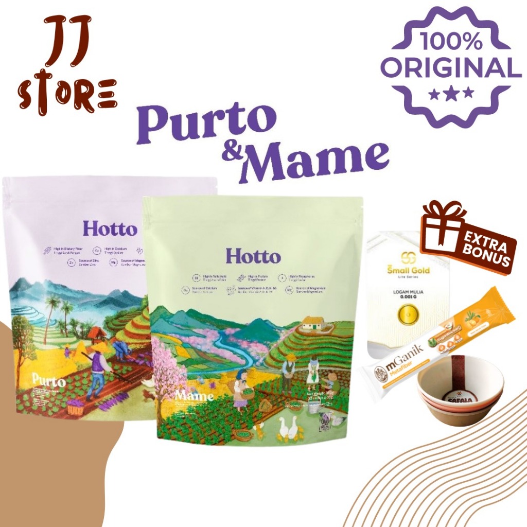 

100% ORI HOTTO PURTO HOTTO MAME MULTIGRAIN 1 POUCH EXP 2026