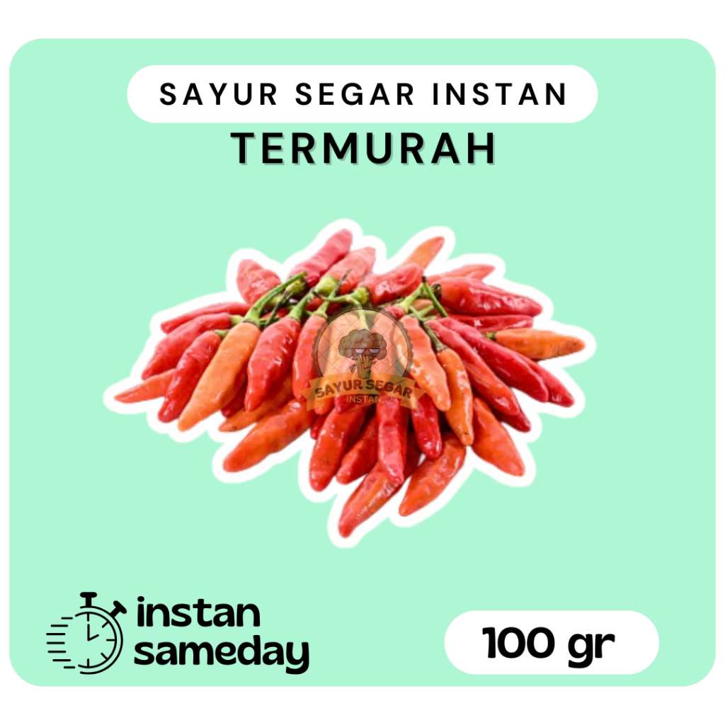 

Cabai Rawit Merah Termurah 100 gram