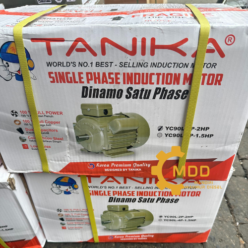 DINAMO ELEKTROMOTOR LISTRIK 2HP PUTARAN CEPAT 1 PHASE TEMBAGA TANIKA