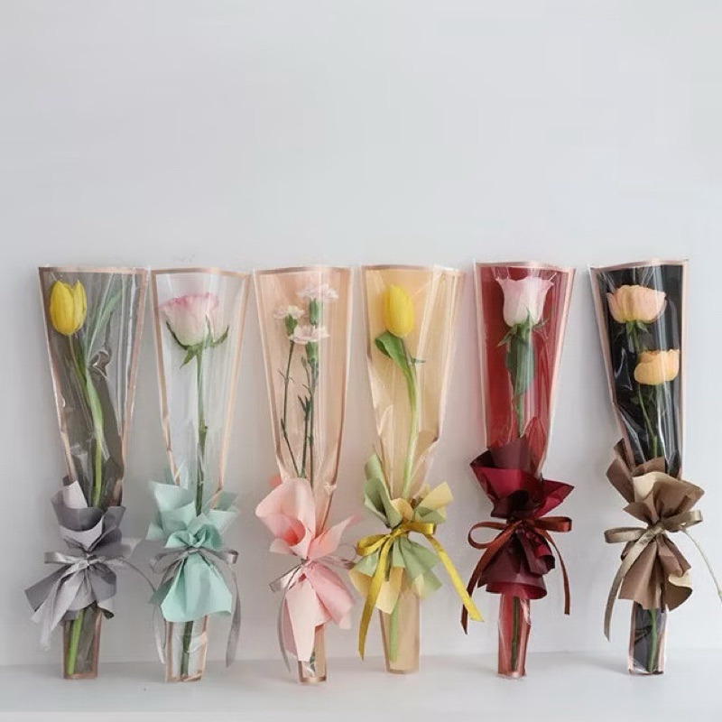 

[5 LEMBAR] PLASTIK SINGLE FLOWER / PLASTIK BUNGA SATUAN