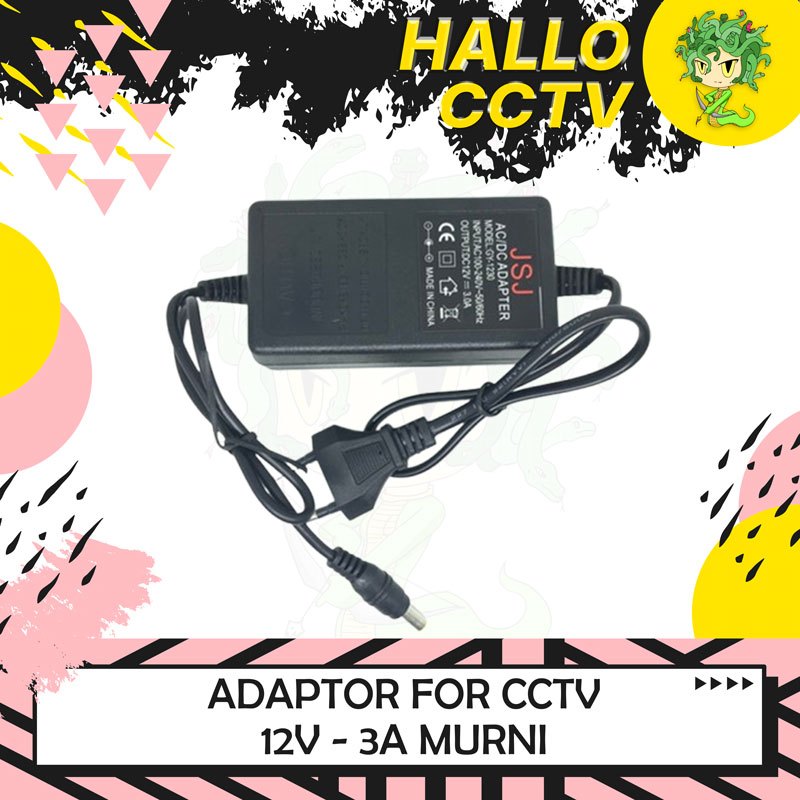Adaptor 12V 3A Murni / Adaptor 12 Volt 3 Ampere
