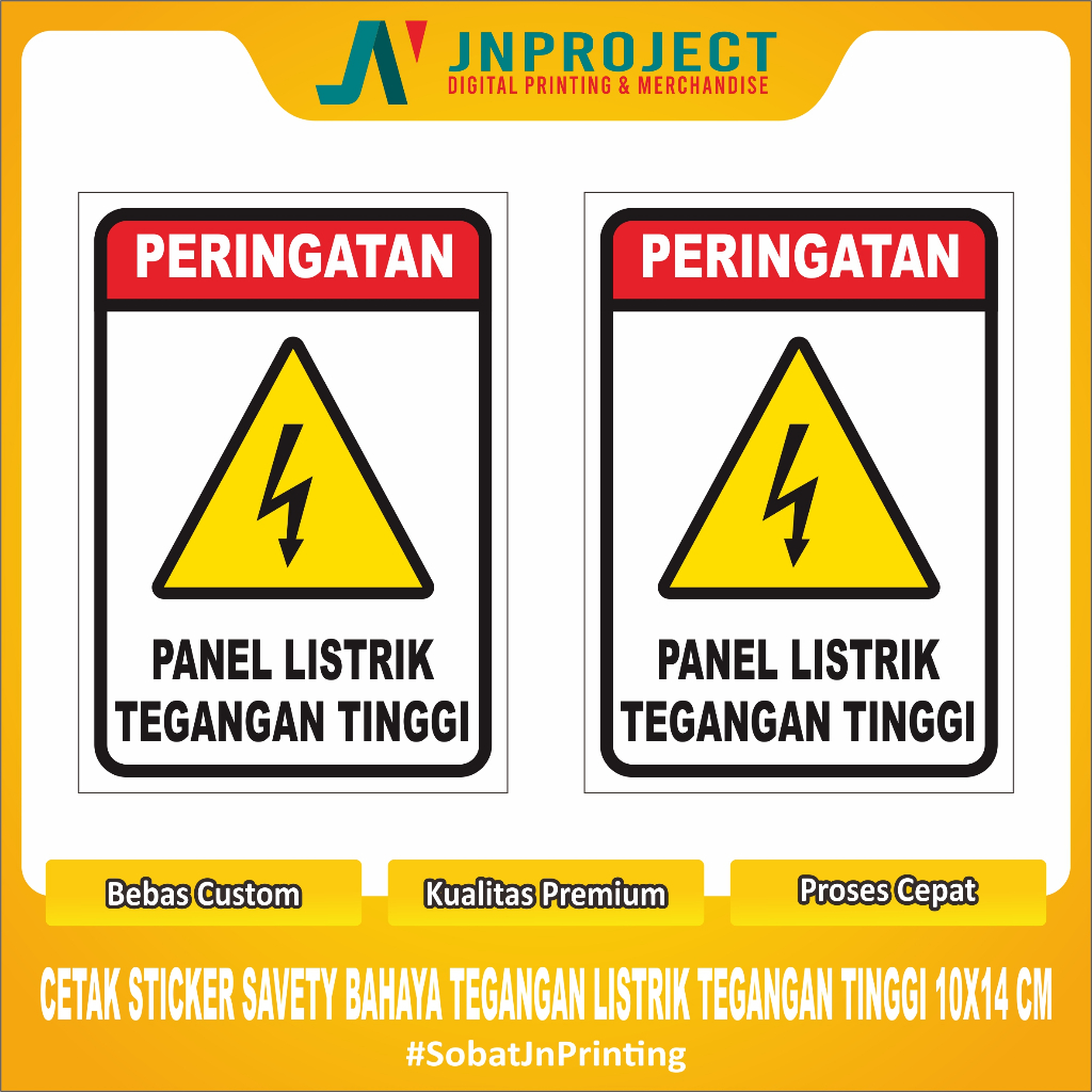 

STIKER SAVETY BAHAYA LISTRIK TEGANGAN TINGGI 10X14CM | Termurah