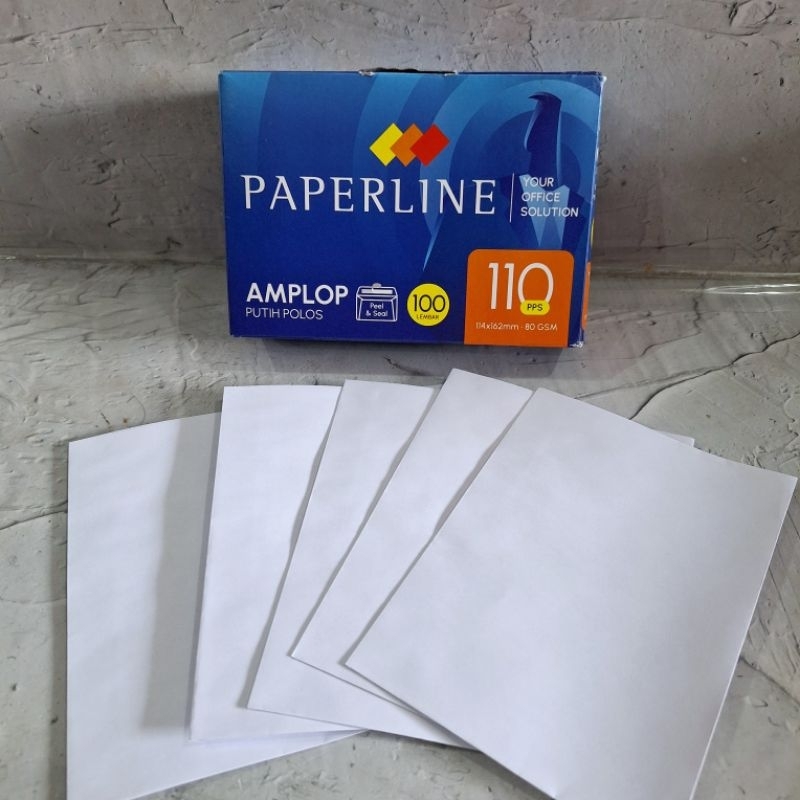 

Amplop Paperline 110 polos Kartonan khusus instant/sameday