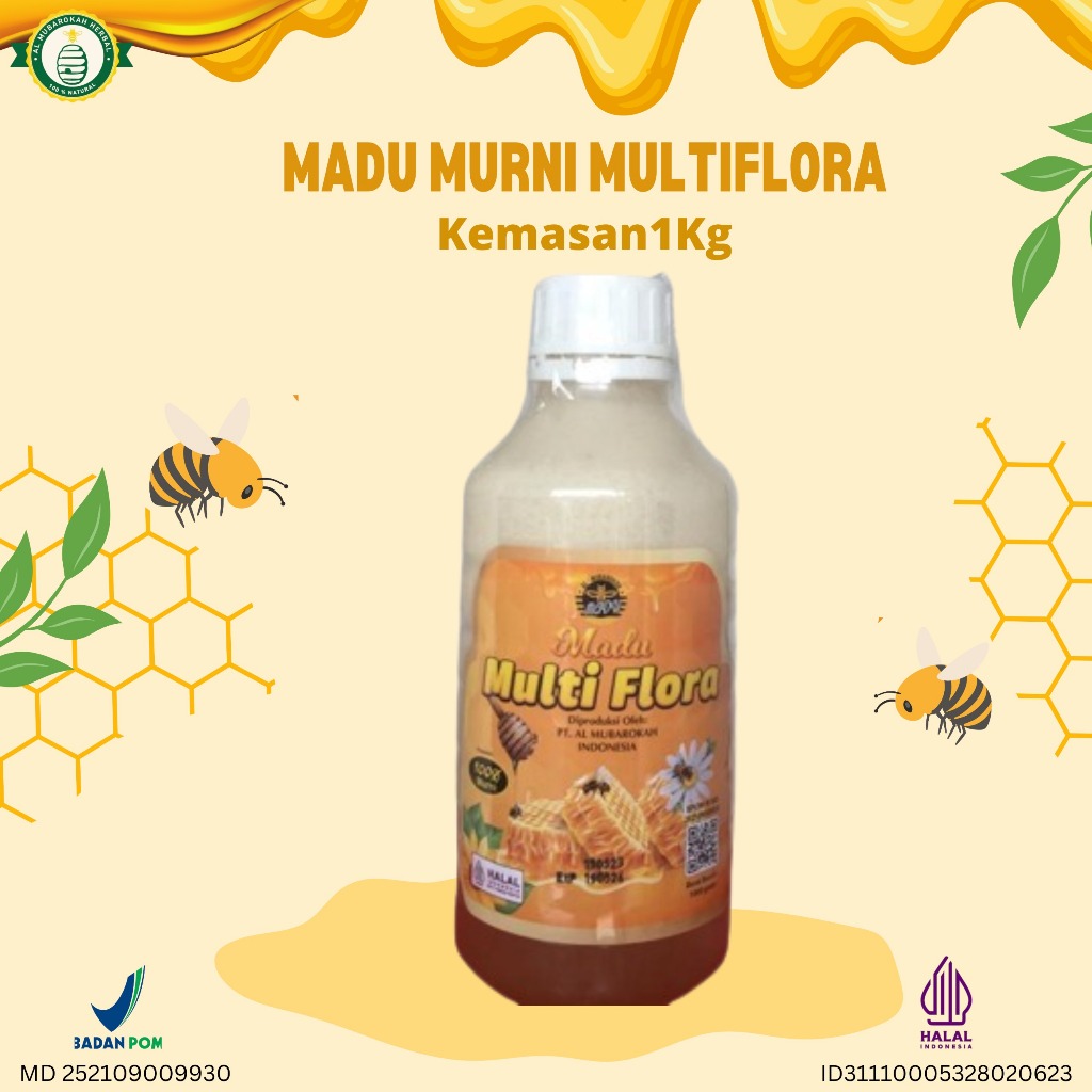 

AL MUBAROKAH - Madu Murni Multiflora Al Mubarokah 1Kg