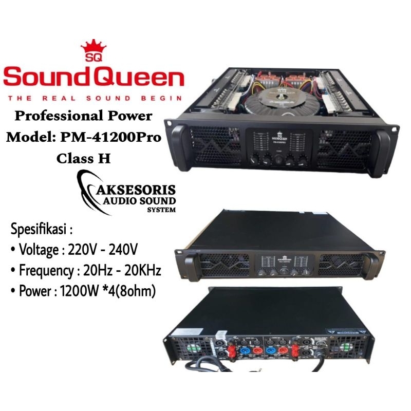 Power Soundqueen PM 41200 Pro 1200 Watt Kualitas Bagus Original Produk