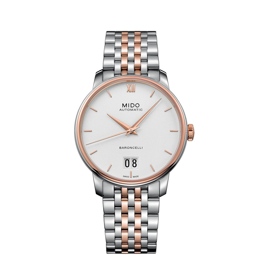 100% original MIDO M027.426.22.018.00 Baroncelli Big Date Jam Tangan Pria Automatic