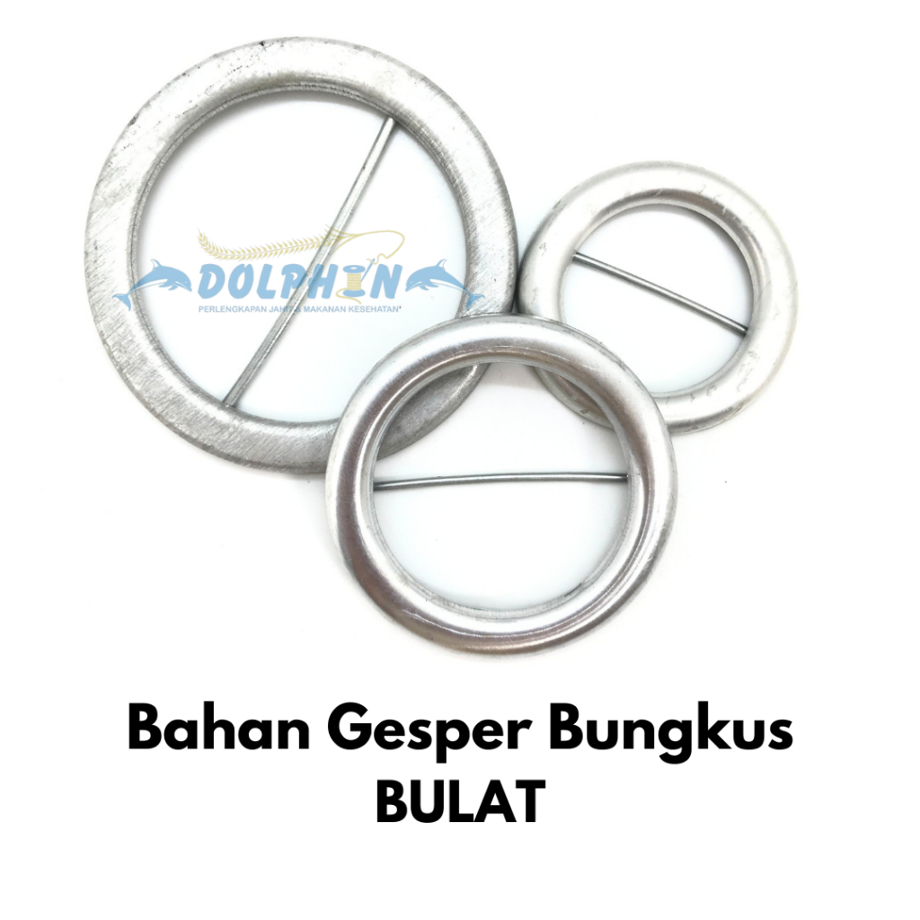 [PER 10 SET] Bahan Gesper Bungkus BULAT 3 / 4 / 5 cm Ring Bungkus Kain DIY Craft