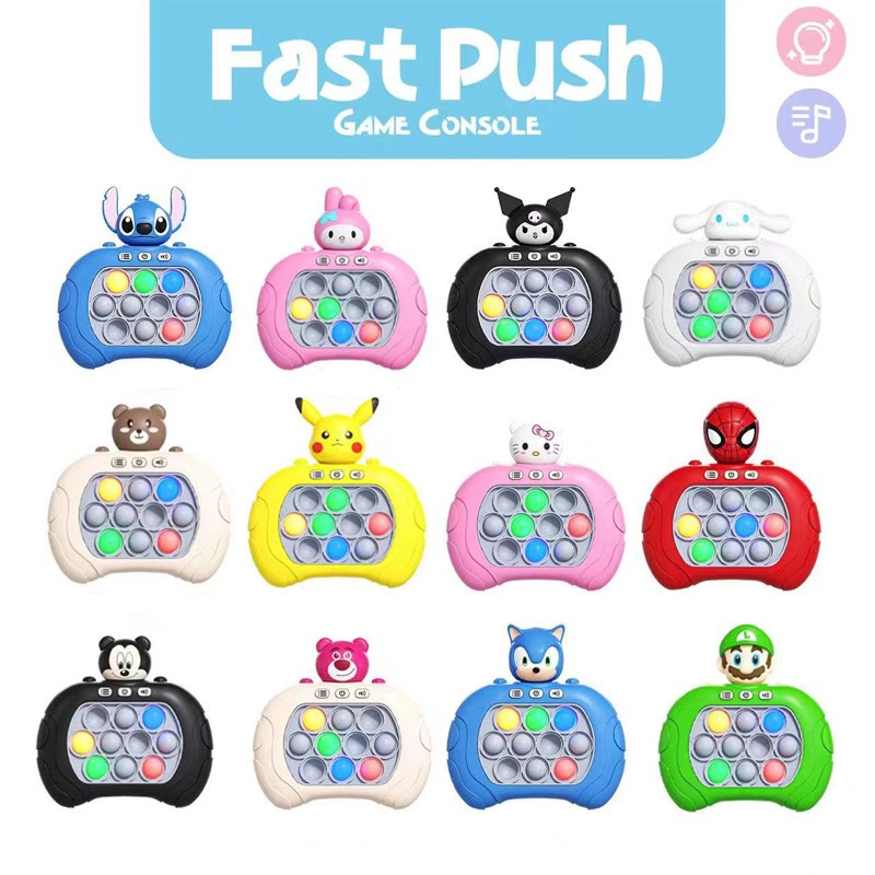 Game pop it elektrik mini elektrik pop push mainan A44