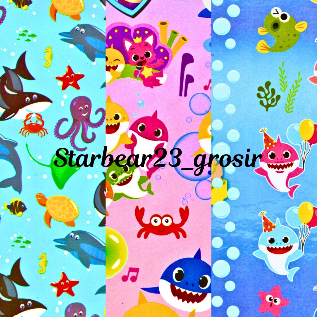 

Kertas kado Shark and Friends