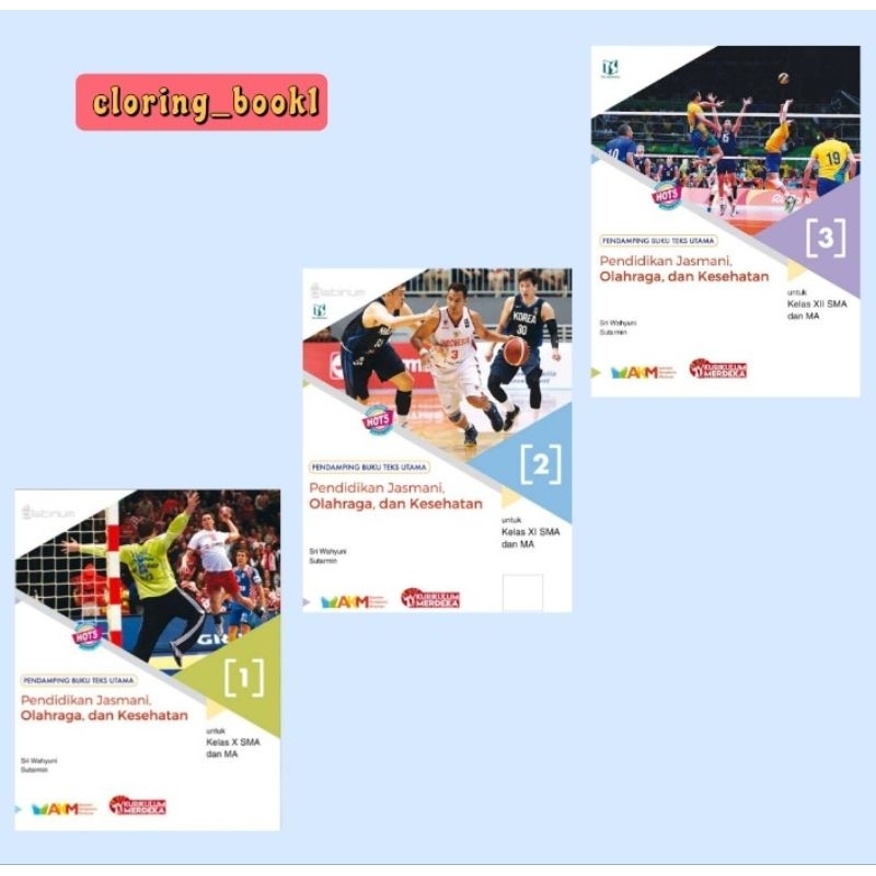 BUKU PJOK UNTUK SMA/MA KELAS 1 2 3 KURIKULUM MERDEKA (TIGA SERANGKAI)