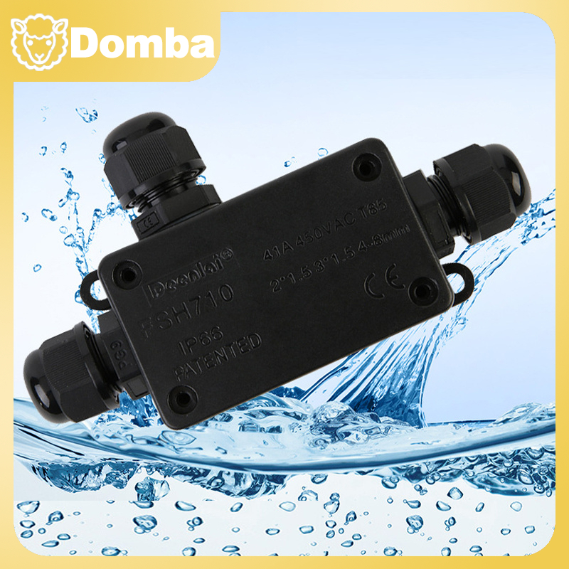 Konektor Kabel Kotak Tahan Air Junction Box Connector Sambungan IP66 Anti Air Waterproof Air Anti Ai