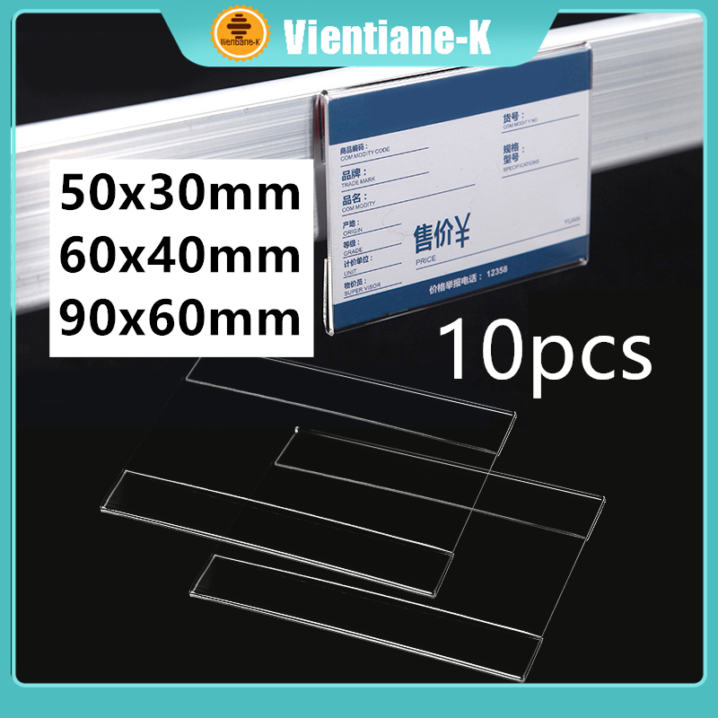

10PCS Acrylic Price Tag/Akrilik Name Tag/Selipan Kertas 1.3mm