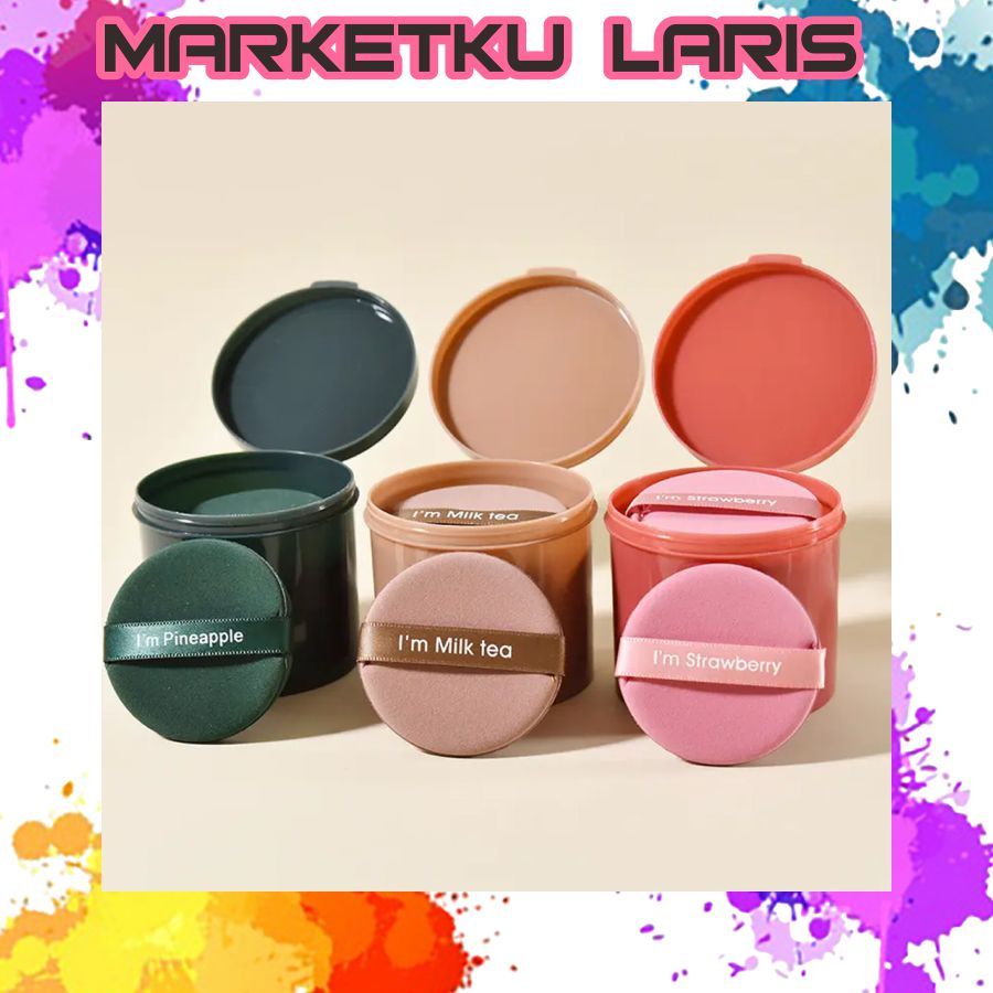 MKL Spons Make Up Set 7 in 1 / Box Powder Puff Foundation Beauty Blender Air Spons Puff Lembut Bedak
