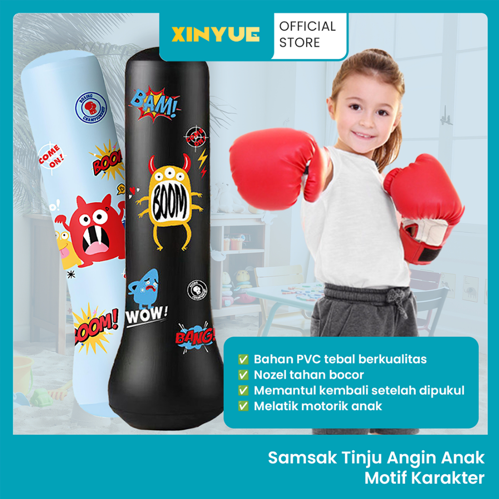 XinYue - Standing Boxing Ball Samsak Tinju Anak Inflatable Bahan PVC 150CM 120CM