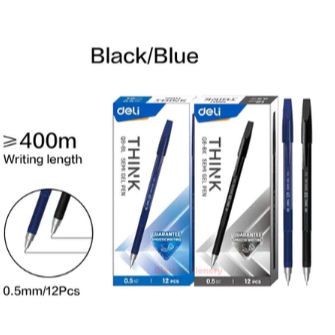 

Deli Bolpen Semi Gel pen 0.5MM - Bolpen Deli Semi Gel / Pack Isi 12 Pcs