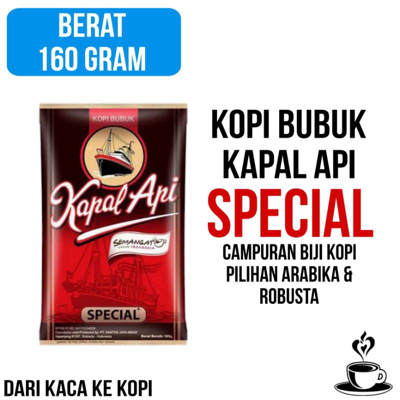 

Kopi Bubuk Kapal Api Special 160g