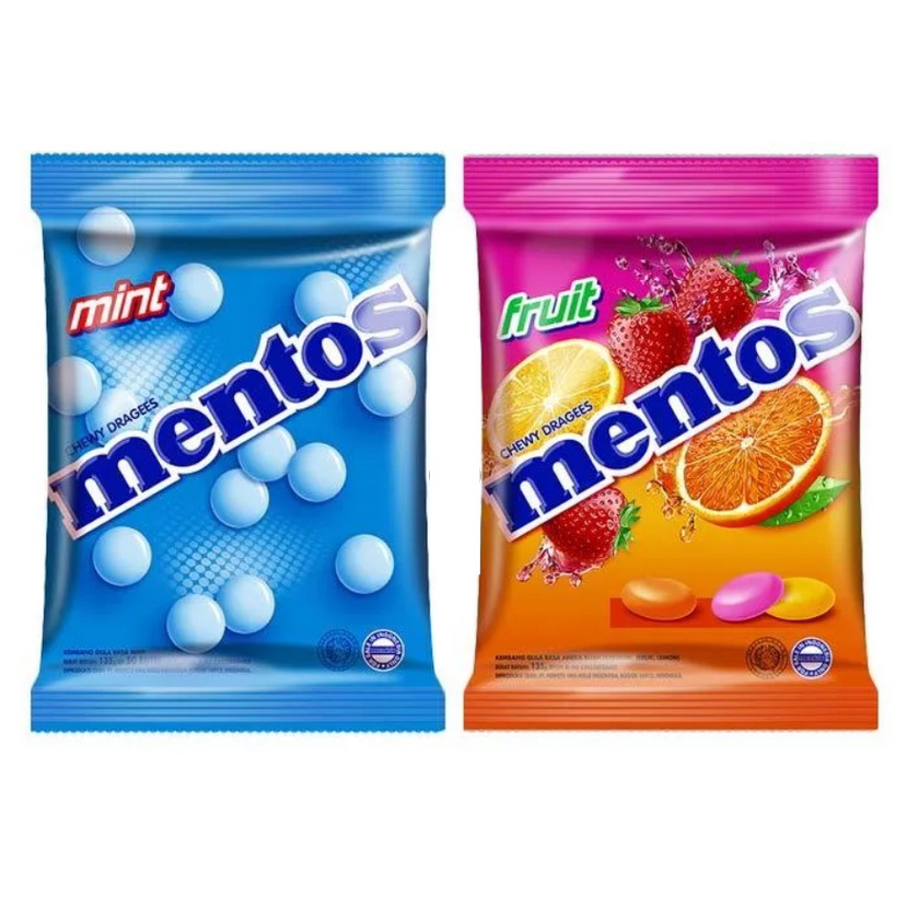 

Mentos Mint/Fruit Permen 135g