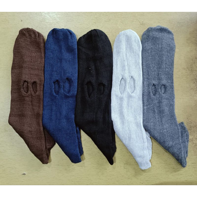 topeng ninja motif rajut bahan tebal mata tiga dan dua