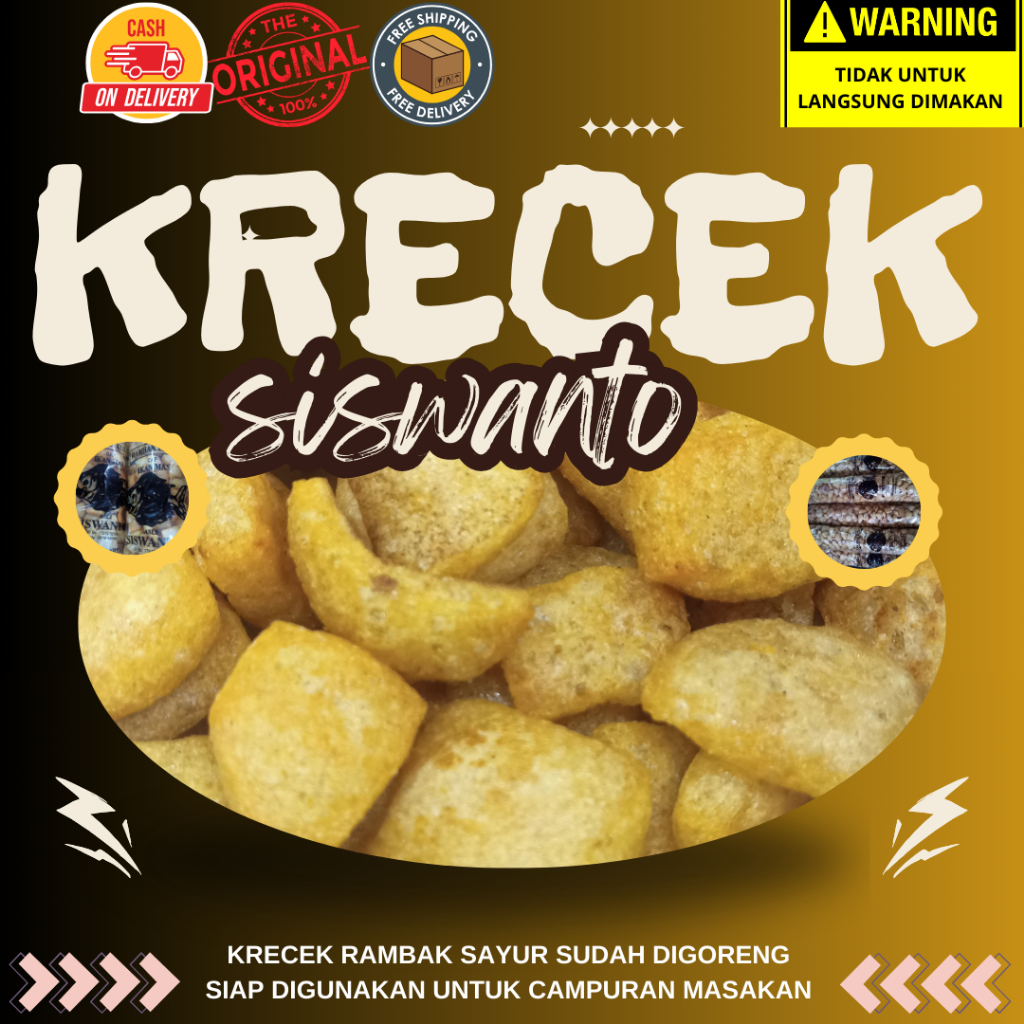 

Krecek rambak sayur kulit sapi gudeg sambel goreng merek SISWANTO 500 GR