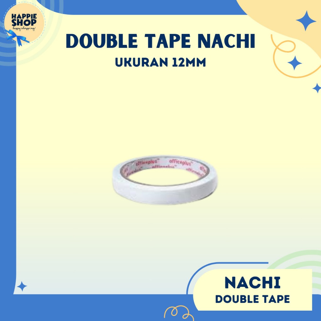 

DOUBLE TAPE 12MM Nachi Lakban Selotip Plakban Isolasi 12mm Solasi 1/2 Inchi Stationery Murah