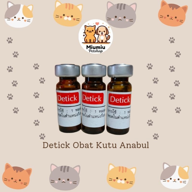Detick Obat Kutu Anabul Kucing Anjing Obat Kutu Paling Ampuh