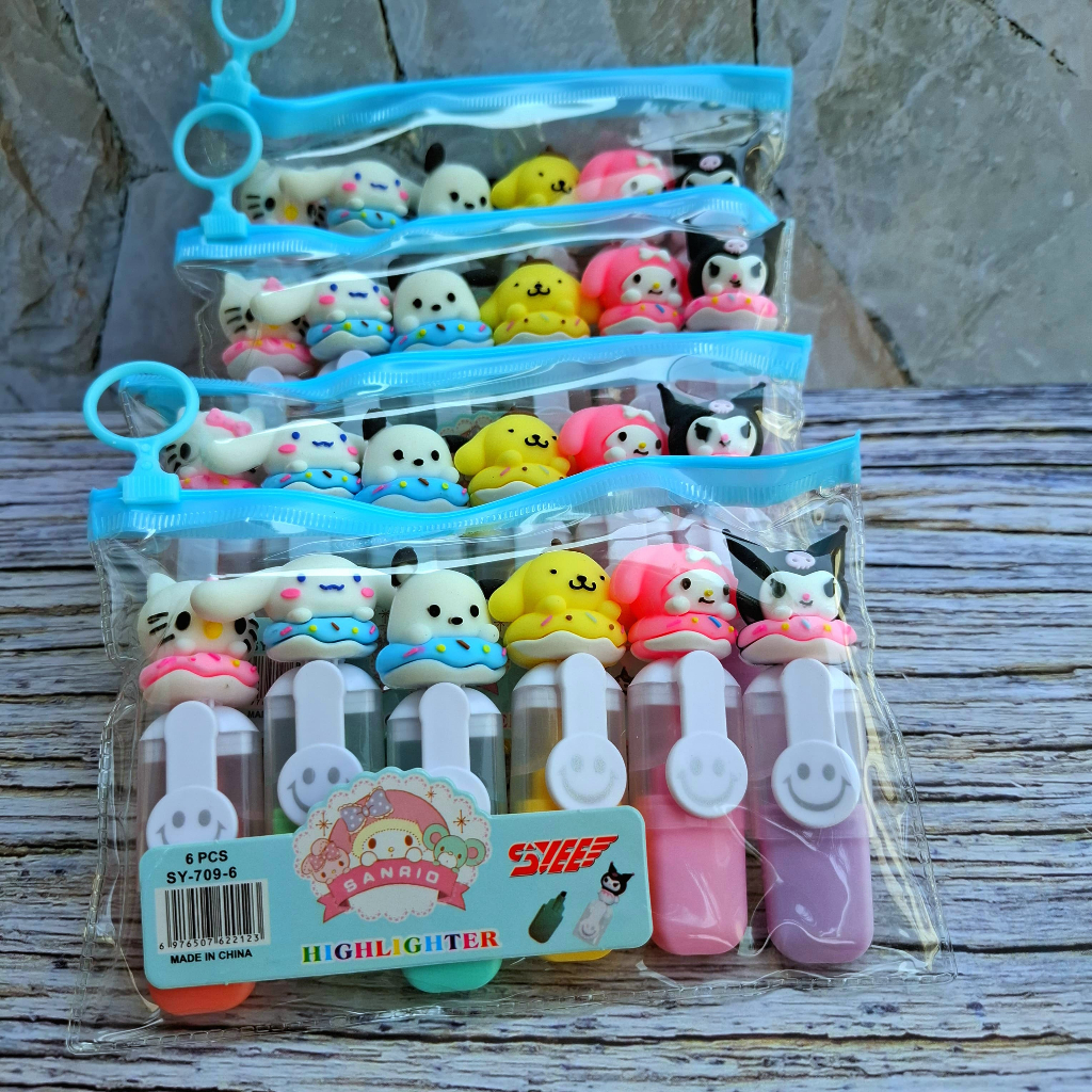 

(isi 6PCS) HIGHLIGHTER MINI SY-709-6/2 SANRIO / STABILO KUROMI CINNAMOROLL