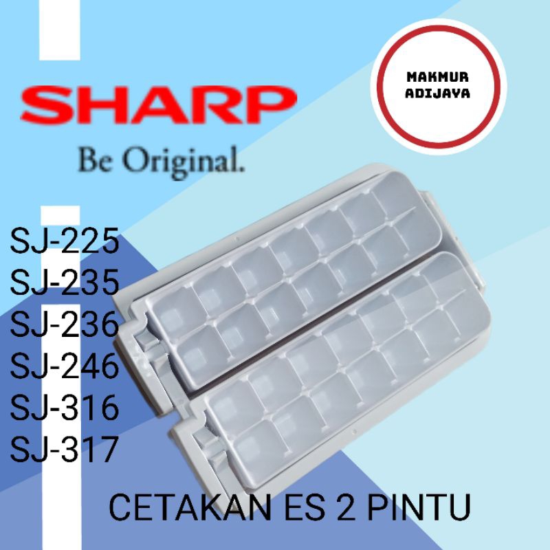 Cetakan es Maker Assy Wadah es batu Ice Storage Ice Box kulkas sharp 2 pintu SJ-225 SJ-316 SJ-236 SJ
