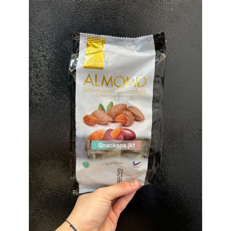 

TYL Almond Choco Chocolate 250gr , Cokelat Susu Almond