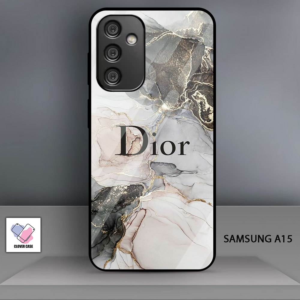 [TH41]  Case Glossy Case | SAMSUNG A15 | CASE KEKINIAN LUCU |  Casing Hp Kilau Motif DIOR