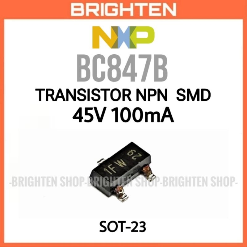NXP Transistor NPN SMD BC847B mark 1F