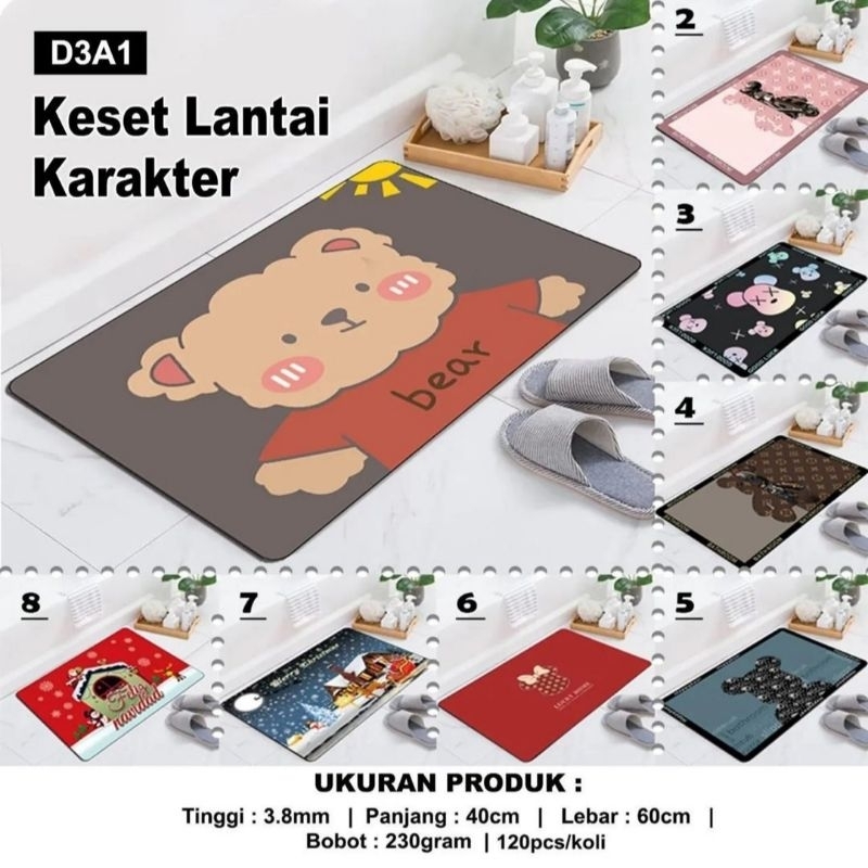Keset Lantai Karakter / Keset Kamar Mandi