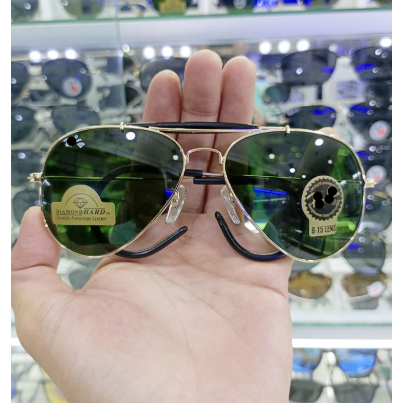 kacamata hitam pria lensa kaca asli BL3030 kacamata pria