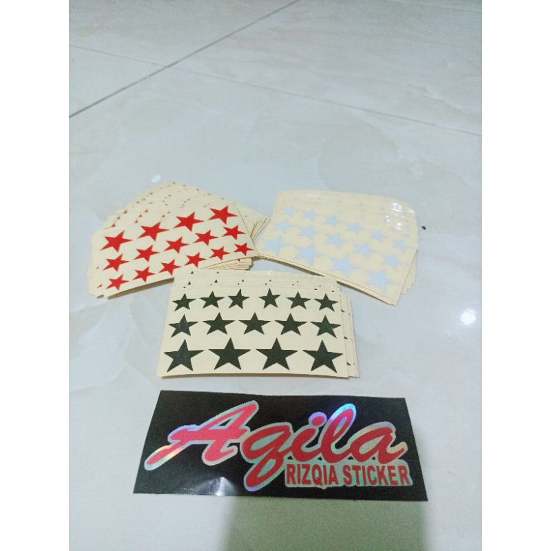 

sticker bintang cutting sticker