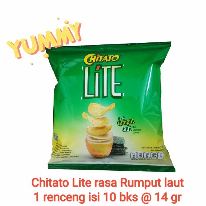 

Chitato Lite Rumput Laut 14Gr | 1 Renceng @10 Pcs