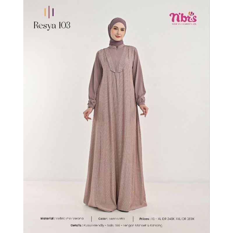 GAMIS RESYA 103 BY NBRS COCOK UNTUK ACARA FORMAL MAUPUN NON FORMAL