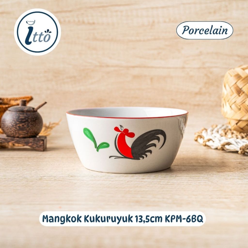 Mangkok Kukuruyuk KPM-6BQ 13,5cm Kopin Porcelain Keramik