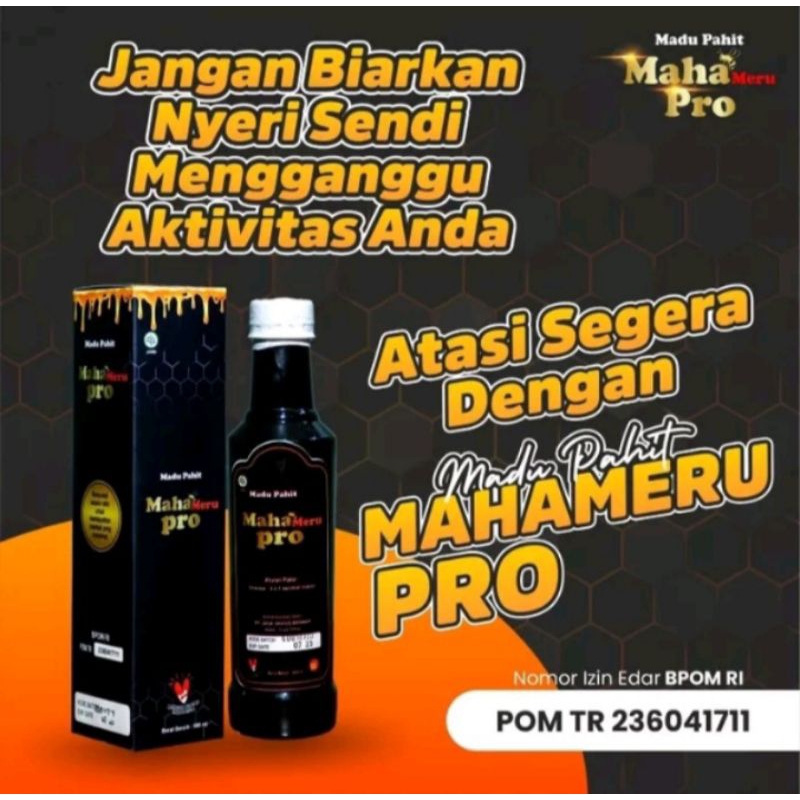 

mahameru pro/madu pahit/madu herbal/kesehatan. 500ml