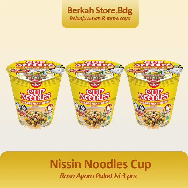 

Nissin Cup Noodles Rasa Ayam 67 gr / 3 pcs / Best Seller