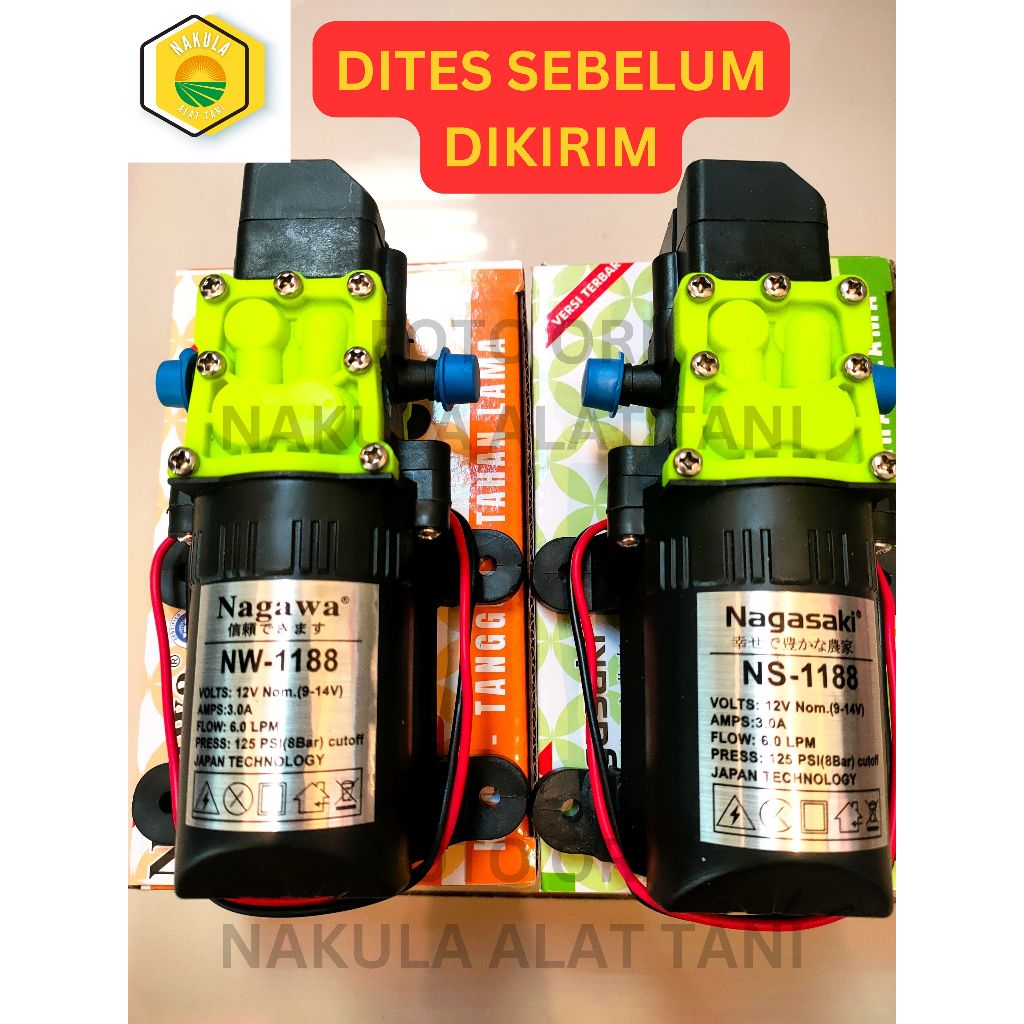 +TERBARU+ Dinamo Pompa Air 125 PSI ; 6 Liter / Menit Sprayer Elektrik Tangki Alat Semprot Nagasaki Y