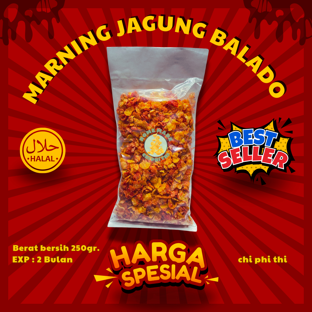

Marning Jagung Balado Khas Lampung 250gr - Murah Meriah! - Popcorn, Food