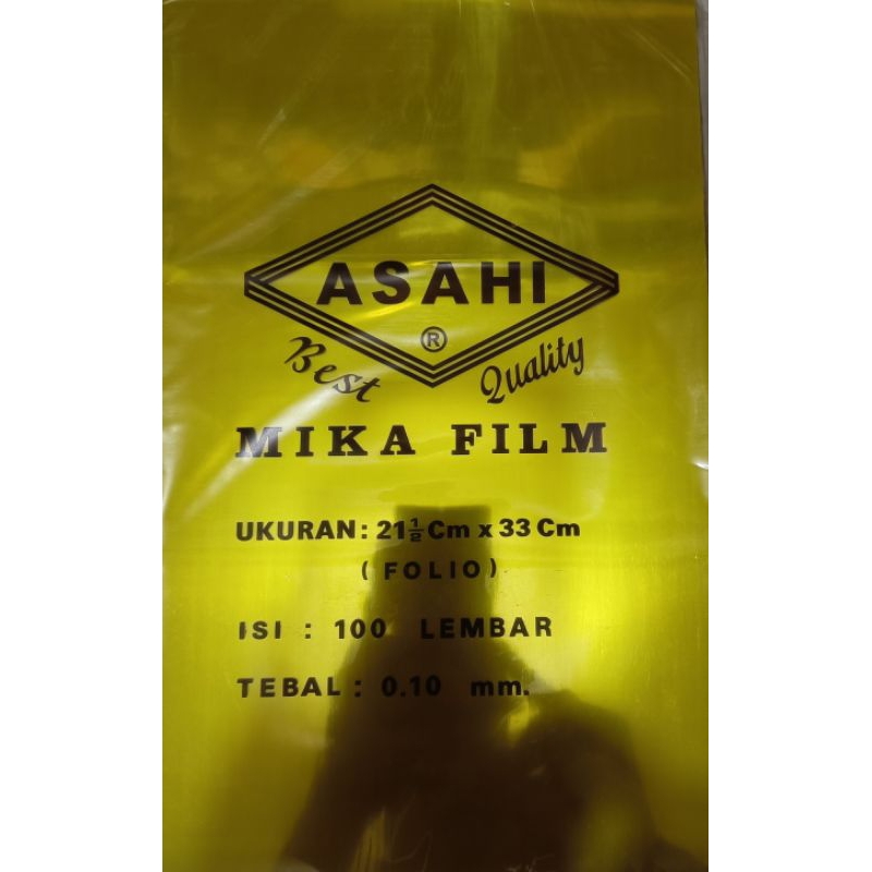 

RB Plastik Mika Jilid ASAHI 0.10mm ( 1pak/100lembar )