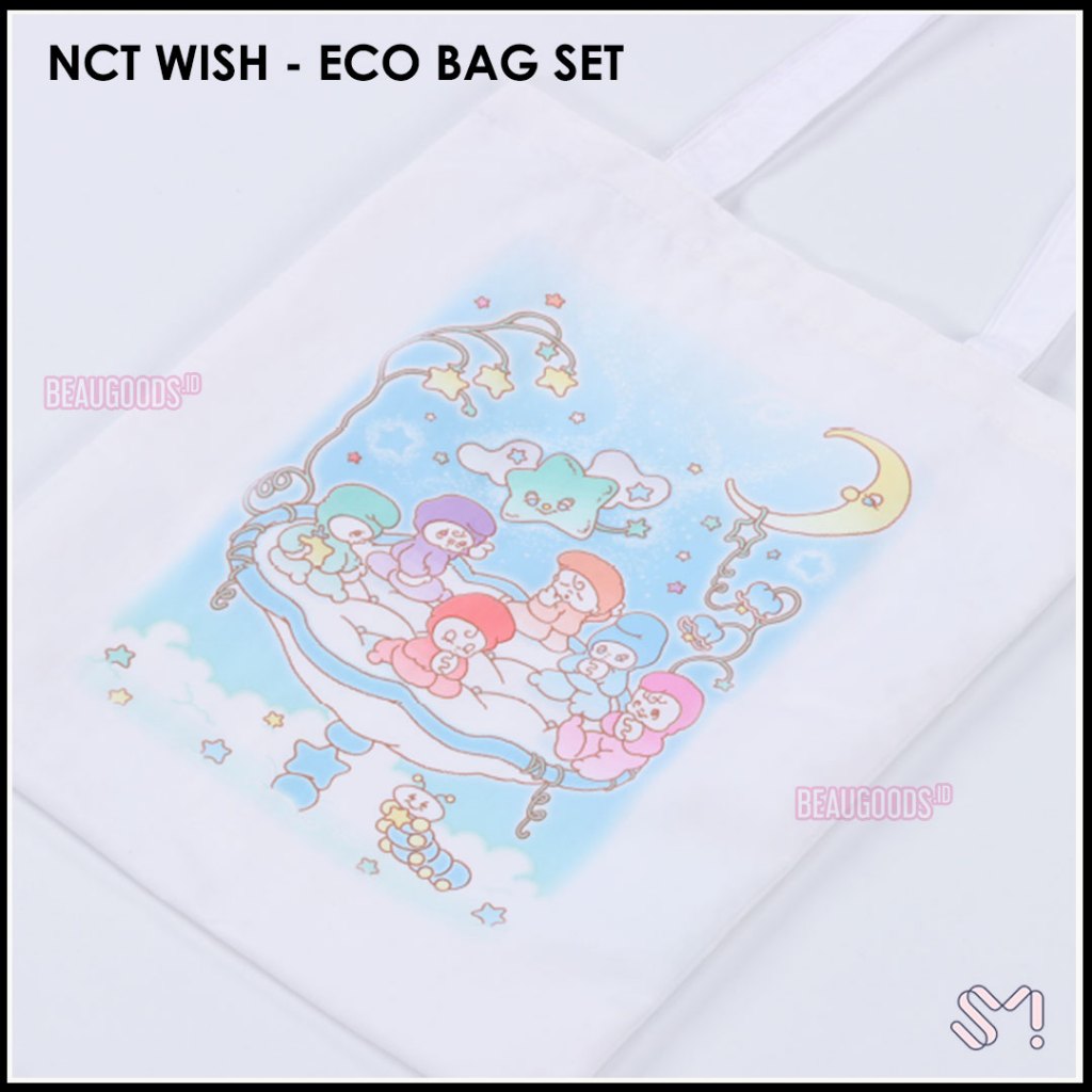 NCT WISH Eco Bag Set - Official - Ready Stock