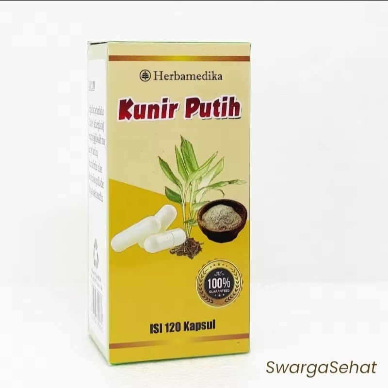 Kunir Putih Kapsul isi 120 Herbamedika terdaftar BPOM