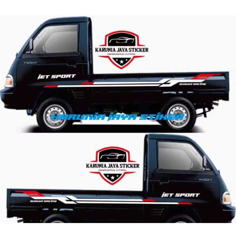 stiker mobil pick up carry fotura stiker cutting striping mobil pick up terbaru